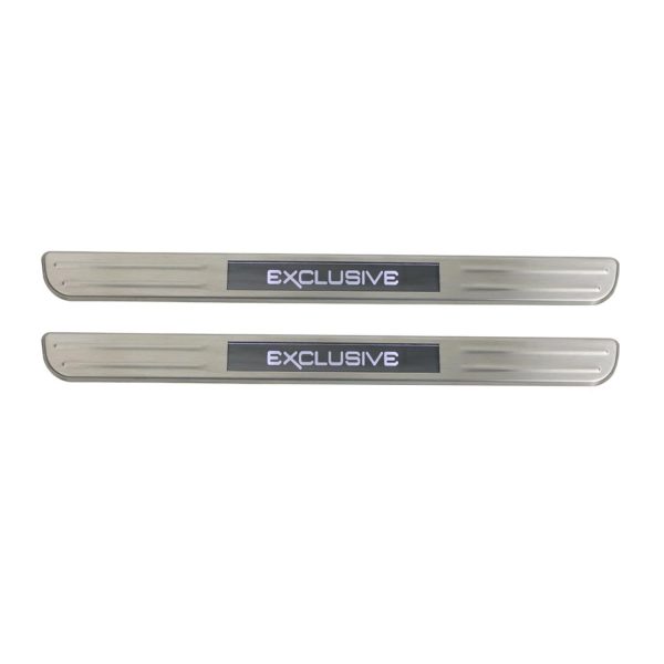 BMW 1 Series Door Sill Scuff Plate Illuminated Exclusive Brushed Steel 2Pcs For Sale