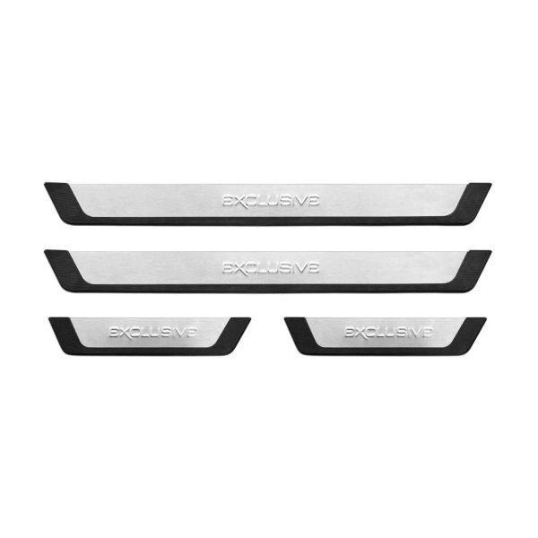 Honda Odyssey Door Sill Scuff Plate Scratch Protector Exclusive Brushed Steel 4Pcs Cheap