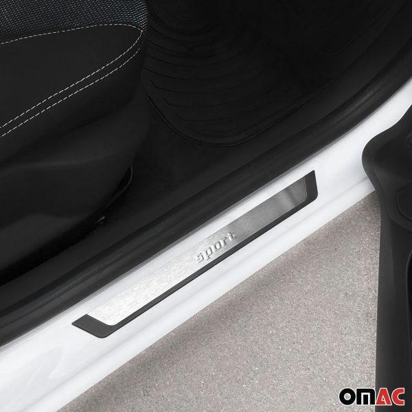 Jeep Renegade Door Sill Scuff Plate Scratch Protector Steel Silver 4x on Sale - Image 2