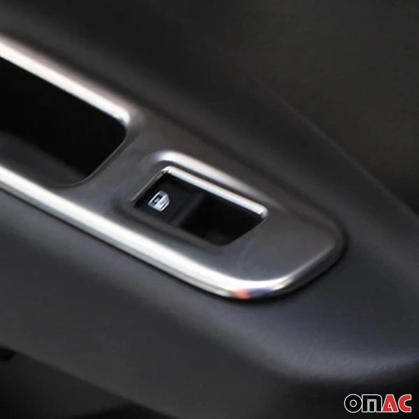 2015-2024 Jeep Renegade Windows Button Cover Trim Chrome ABS Silver 4 Pcs For Cheap - Image 4