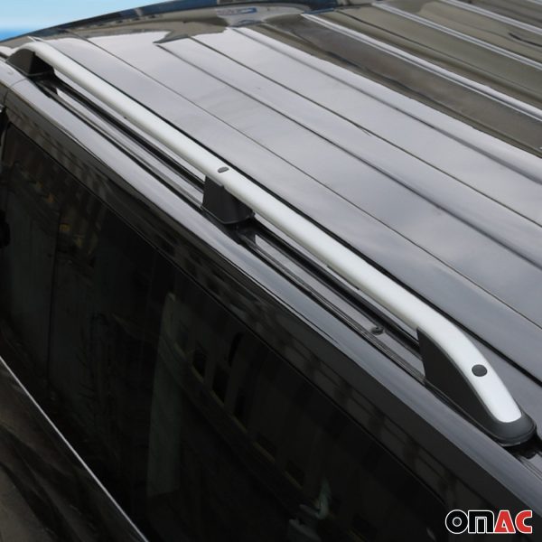 2010-2013 Ford Transit Connect Long Roof Rack Rails Side Rails Silver Supply - Image 4