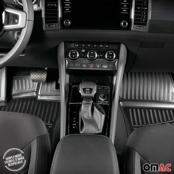 2004-2009 Mazda 3 Hatchback Floor Mats & Cargo Liner Full Set All Weather Black For Cheap - Image 4