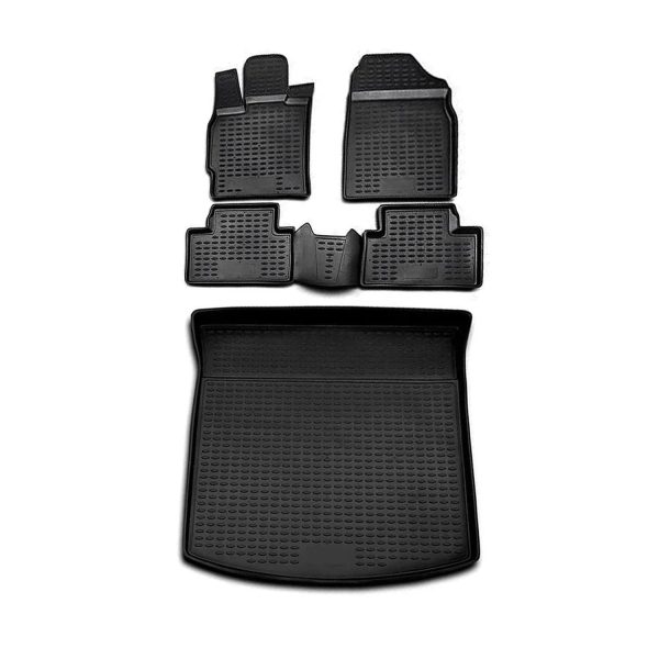 2010-2012 Mazda CX-7 Floor Mats & Cargo Liner Full Set All Weather Black For Cheap