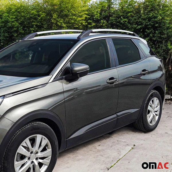 2013-2019 Ford Escape Roof Rack Rails Side Rails Silver Fashion - Image 2