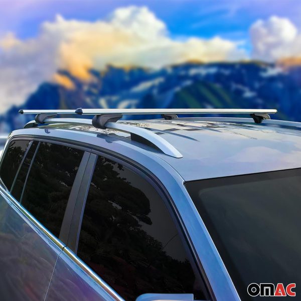 2008-2010 Volvo V70 Roof Rack Cross Bars Silver For Discount - Image 2