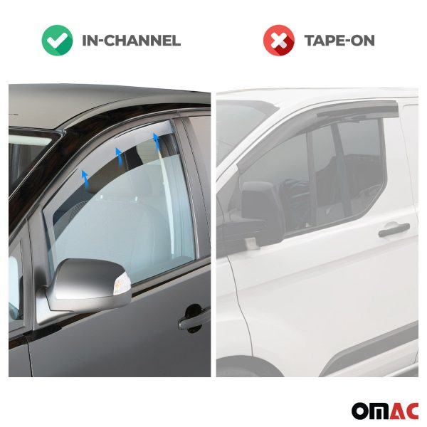 2004-2011 BMW 3 Series E90 Sedan Window Visor Vent Rain Deflector 4Pcs Smoke For Cheap - Image 3