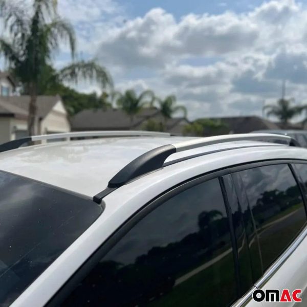 2013-2019 Ford Escape Roof Rack Rails Side Rails Silver Fashion - Image 3