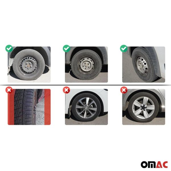 ColorFlex Hub Caps Wheel Cover 16  Black Matt & Yellow Full Set 4 pcs. For Cheap - Image 4