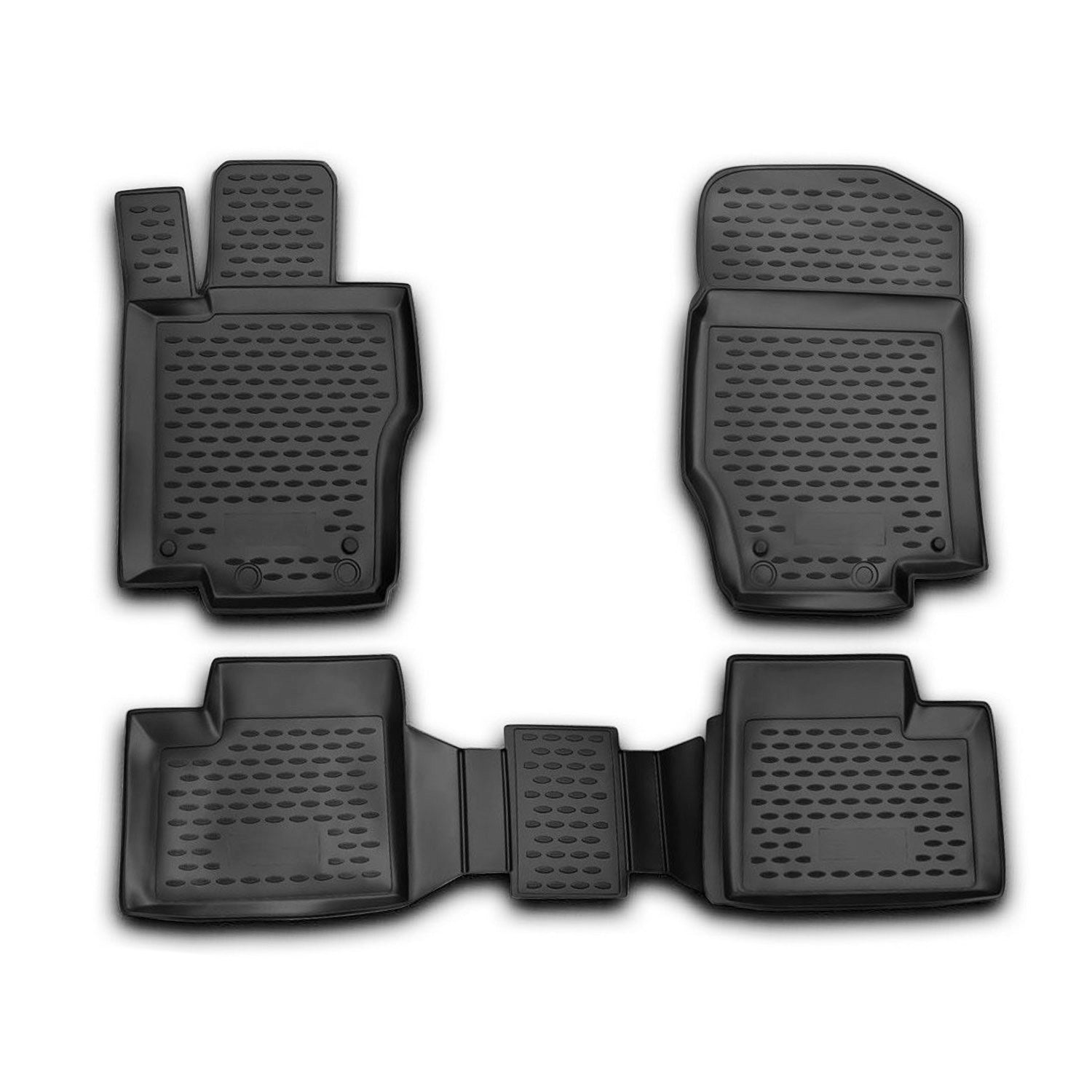 2007-2012 Mercedes GL Class X164 Floor Mats Liners Full Set All Weather Black Online Hot Sale