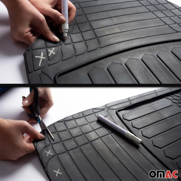 2017-2022 Buick Encore Semi-Custom fit Floor Mats & Cargo Liner Black Cheap - Image 4