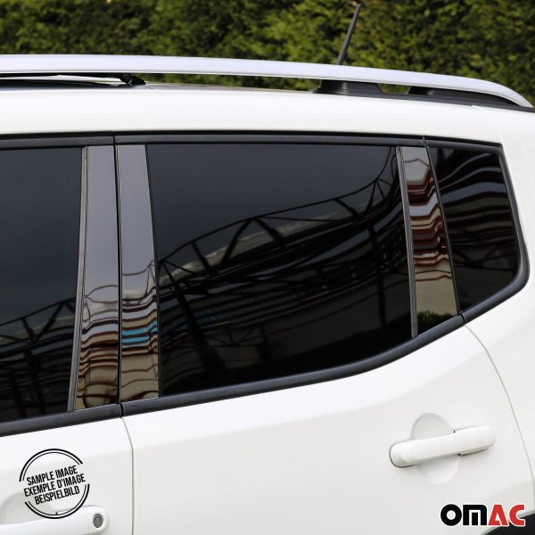 2017-2022 Honda CR-V Window B Pillar Posts Door Trim Cover Steel Dark 6x For Sale - Image 3