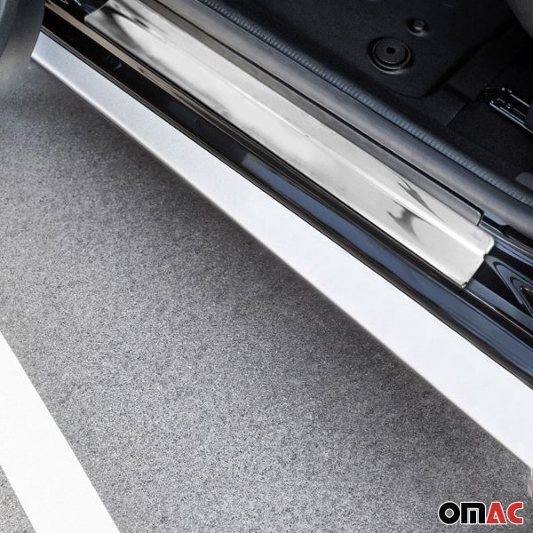 2013-2018 Toyota RAV4 Door Sill Scuff Plate Scratch Protector Steel 4x Discount - Image 2