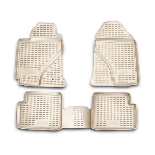 2003-2008 Toyota Corolla Floor Mats Liners Full Set All Weather Beige Online Hot Sale