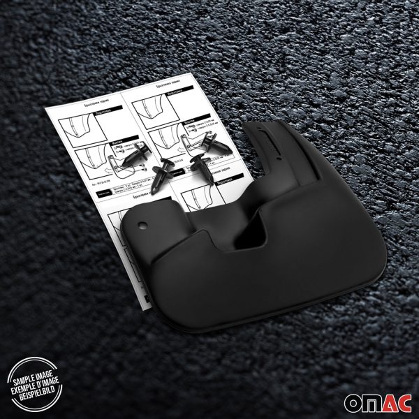 2019-2024 RAM 1500 Mud Guards Splash Mud Flaps Black 4 Pcs For Discount - Image 5