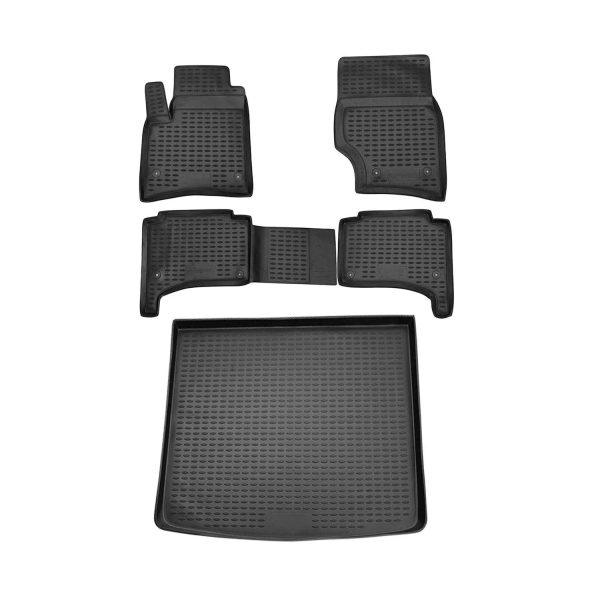 2004-2010 VW Touareg Floor Mats & Cargo Liner Full Set All Weather Black For Cheap